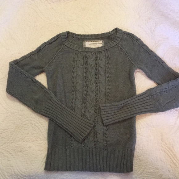 American Eagle Outfitters grey cable knit sweater - Picture 1 of 3